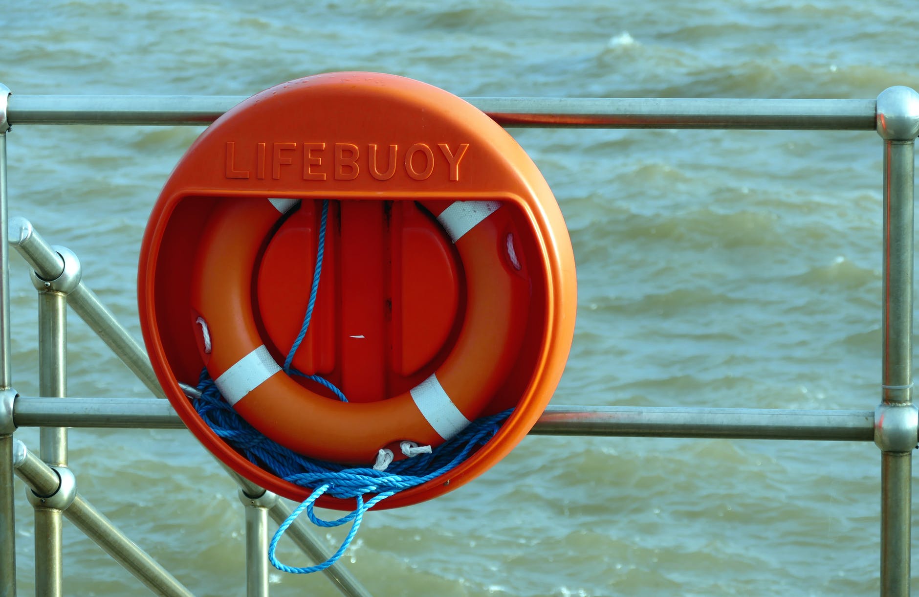 aid beach safety buoy close up