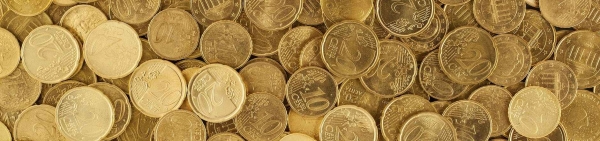 pile of gold round coins